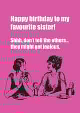 birthday sister Card 36090 created by Witty Banter