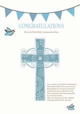 communion Male Faith Card 12423 created by Lisa Marie Designs