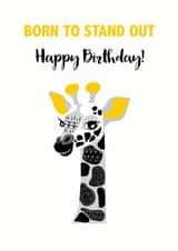 giraffecard borntostandout Card 35301 created by Lisa Marie Designs
