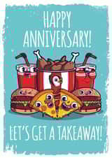 junk food Anniversary Card 13147 created by Hoborobo