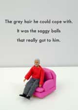 age humour Birthday Card 11393 created by Bold & Bright Cards