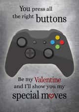 gamer videogame Valentines Day Card 33250 created by Naughty Nature