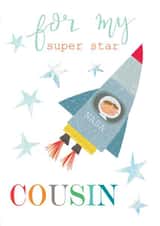 cousin card - space - for my cousin - funny and cute created by Kali Stileman
