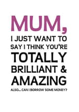mum brilliant Mothers Day Card 32294 created by Phil Tessier