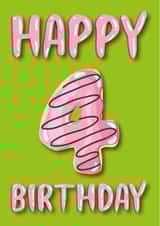 donut doughnut Birthday Card 36573 created by Pink Cat Design