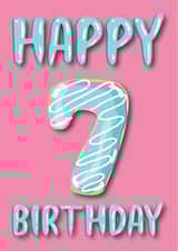 donut doughnut Birthday Card 13363 created by Pink Cat Design