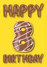 donut doughnut Birthday Card 13365 created by Pink Cat Design