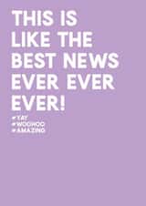 Best news ever card created by Always Sparkle