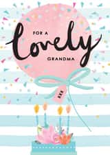 Traditional Birthday Card - For Grandma - Grandma - Balloon created by Louise Tiler