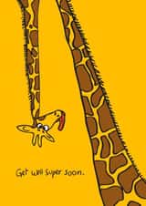giraffe animal Get Well Card 12757 created by Charlene Mitchell
