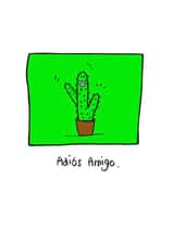 cactus farewell Leaving Card 12758 created by Charlene Mitchell