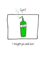 gin gym Birthday Card 12761 created by Charlene Mitchell