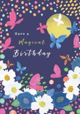 Classic Birthday Card - Magical - Flowers created by Michelle Grace