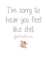 soon sick Get Well Card 8109 created by Filthy Sentiments