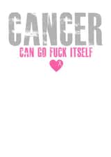 Cancer fuck Get Well Card 8110 created by Filthy Sentiments