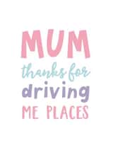 funny taxi Mothers Day Card 9292 created by Percy & Pearl