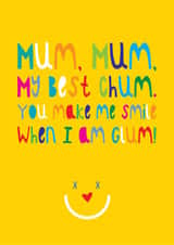 smile colourful Mothers Day Card 36901 created by Grace & Flo