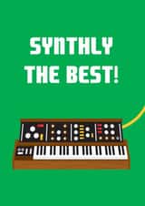 Music Synthesiser Birthday Card 9499 created by The Fidorium
