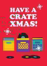 Vinyl Record Collector Christmas Card created by The Fidorium