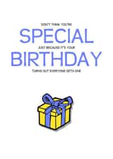 special present Birthday Card 32297 created by Phil Tessier