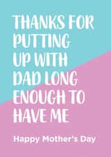 cheeky funny Mothers Day Card 8553 created by Thirty Mussels