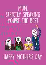 strictly strictly come dancing Mothers Day Card 8554 created by Thirty Mussels