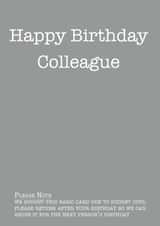 colleague cheap budget Birthday Card 13515 created by Danny Walsh