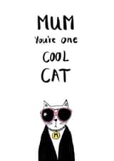 cat coolcat Mothers Day Card 25081 created by Just like Sophie