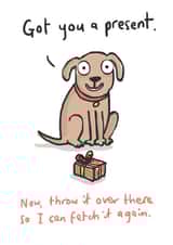 dog present Birthday Card 2927 created by Sarah Ray