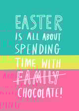 funny chocolate Easter Card 2172 created by Charly Clements