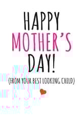 funny cheeky Mothers Day Card 12235 created by Banter King