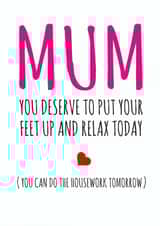 funny cheeky Mothers Day Card 12236 created by Banter King