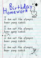 funny beer Birthday Card 36884 created by Oh My! Designs