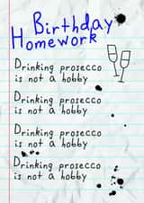 prosecco funny Birthday Card 36885 created by Oh My! Designs