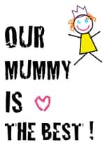 Cute Birthday Card - Mummy - Our Mummy Is The Best created by Adam Regester