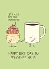 wedding anniversary and birthday card for couples created by Milkyprint