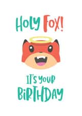 holy fox Birthday Card 9637 created by Shutterjunkie