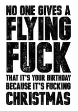 flying fuck Birthday Card 8136 created by Filthy Sentiments