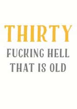 30 fuck Birthday Card 12650 created by Tia Russell