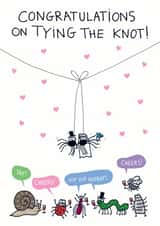 Spiders tie the knot - wedding day created by Reason to Send