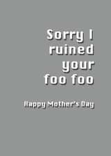 female funny Mothers Day Card 7442 created by Potty Mouth
