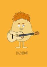 Egg Sheeran Card 32408 created by James Carless Illustration