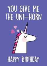 UNICORN WIFE Birthday Card 8560 created by Thirty Mussels