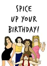 spice girls Birthday Card 10413 created by Keepseyshop