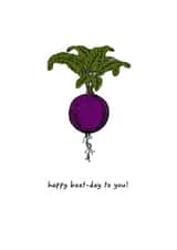 beetroot fruit Birthday Card 13605 created by Boo Hartgen