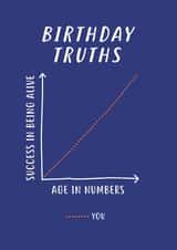 truths graph Birthday Card 12996 created by Paper Plane