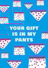 gift pants Birthday Card 13670 created by Bex Rocks