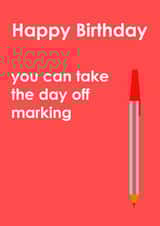 teacher birthday Card 37202 created by pbrucemaths