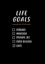 life goals Love & Friendship Card 12998 created by Paper Plane