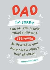 Sorry for all the stupid things I did as a teenager created by PaperJam Print Co.